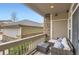 Inviting patio with comfortable seating, ideal for relaxing outdoors and enjoying neighborhood views at 1560 Olympia Cir # 108, Castle Rock, CO 80104