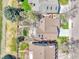 Bird's eye view of the property showcasing the roof, backyard, landscaping, and surrounding neighborhood at 2590 W Long Cir, Littleton, CO 80120