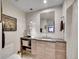 Modern bathroom with sleek vanity, contemporary fixtures, and stylish decor at 2590 W Long Cir, Littleton, CO 80120