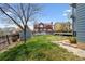 Large backyard with a shed and lawn at 4290 Cottonwood Lakes Blvd, Thornton, CO 80241