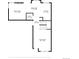 Detailed floor plan showcasing the layout of the Gathering room, dining area, kitchen, bath, hall and living room at 10732 Cook Ct, Northglenn, CO 80233