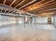 Unfinished basement offers potential with exposed beams and vapor barrier at 10371 Harrisburg St, Parker, CO 80134