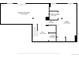 Basement floor plan featuring a large recreation room and laundry area at 10234 W Geddes Cir, Littleton, CO 80127