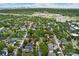 Residential neighborhood aerial view showcasing tree-lined streets and varying home styles at 1900 S Gilpin St, Denver, CO 80210