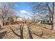 Expansive backyard featuring mature trees and a wooden fence, offering privacy and space for outdoor activities at 1900 S Gilpin St, Denver, CO 80210