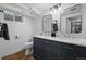 Modern bathroom featuring double vanity and sleek fixtures at 8190 Raleigh Pl, Westminster, CO 80031