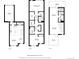 Floorplan layout of the home with measurements and room names, including three floors at 2010 Pearl St # B, Boulder, CO 80302