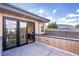 Exterior view of the outdoor patio and wet bar in a modern home at 2010 Pearl St # B, Boulder, CO 80302