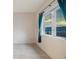 Bedroom featuring scenic view from window with teal curtain at 265 Ox Yoke Way, Monument, CO 80132