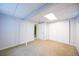 Finished basement with closet and neutral carpeting at 11397 Kendall St, Westminster, CO 80020