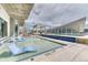 Modern rooftop pools and lounging area are ideal for relaxation with great city views at 891 14Th St # 2002, Denver, CO 80202