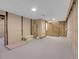 Unfinished basement with concrete floors and walls at 11427 Brownstone Dr, Parker, CO 80138
