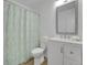 Bathroom featuring a toilet, vanity, and shower-tub combination at 11427 Brownstone Dr, Parker, CO 80138
