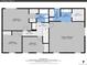 Detailed floorplan of the home's second floor showing the layout of the bedrooms, bathrooms, and walk-in closet at 11427 Brownstone Dr, Parker, CO 80138