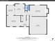 Detailed floorplan of the home's first floor showing the layout of the living spaces, kitchen, and garage at 11427 Brownstone Dr, Parker, CO 80138