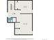 This floorplan showcases the layout, dimensions, and relationships between the rooms in the home at 3274 S Heather Gardens Way, Aurora, CO 80014