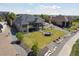 An aerial view showcasing the home's expansive backyard, and well-maintained surroundings at 12939 Wabash Ct, Thornton, CO 80602