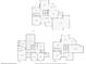 Detailed floor plan showcasing the layout of all three floors of the home at 5320 S Geneva St, Englewood, CO 80111