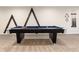 Basement game room featuring a sleek pool table with blue felt at 2746 Stallion Way, Mead, CO 80542