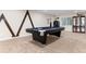 Basement game room featuring a pool table and modern decor at 2746 Stallion Way, Mead, CO 80542