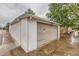 Detached one-car garage with a new garage door at 4001 Kalamath St, Denver, CO 80211