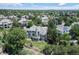 Aerial view of estate home showcasing the mature landscaping and architectural features at 11362 W Baltic Ct, Lakewood, CO 80227