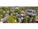 Overhead view showcasing the neighborhood with a glimpse of the downtown area at 3842 Zenobia St, Denver, CO 80212