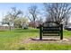William A. Scheitler Recreation Center entrance sign with a green lawn and trees at 3842 Zenobia St, Denver, CO 80212