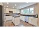 Modern kitchen with white cabinets, stainless steel appliances, and a center island, showcasing a functional design at 8958 Forrest Dr, Highlands Ranch, CO 80126