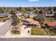 Aerial view showcasing the home's location, well-manicured lawn, and surrounding neighborhood at 6500 S Downing St, Centennial, CO 80121