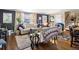 Bright living room featuring hardwood floors, stylish furniture, and open layout at 6500 S Downing St, Centennial, CO 80121