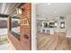 Inviting entryway view into a newly remodeled kitchen with white cabinets and modern finishes at 2731 W 42Nd Ave, Denver, CO 80211