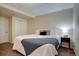 Cozy bedroom with a comfortable queen bed and a minimalist design at 5284 Taft Ct, Arvada, CO 80002