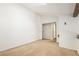 Bedroom featuring a carpeted floor, closet, and open rail concept at 2575 S Syracuse Way # M307, Denver, CO 80231