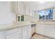 Bright kitchen with white cabinets, countertops, and an undermount sink at 72 S Nome St, Aurora, CO 80012