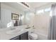 This bathroom features a tub and shower at 10212 Kelliwood Way, Highlands Ranch, CO 80126