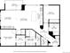 Detailed floor plan showcasing the layout of the living spaces, bedrooms, and bathrooms at 1750 Wewatta St # 1720, Denver, CO 80202