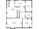 A black and white floor plan of the home with room dimensions and layout of the first floor at 386 Colorado Blvd, Denver, CO 80206