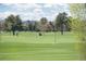 Expansive view of the golf course with meticulously manicured green lawns and mature trees at 3811 E 26Th Avenue Pkwy, Denver, CO 80205