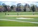 Beautifully maintained golf course with players enjoying a sunny day on the green at 3811 E 26Th Avenue Pkwy, Denver, CO 80205