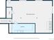 A floor plan showing a laundry, recreation room, hall, and room at 7629 S Fillmore Way, Centennial, CO 80122