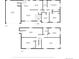 Detailed floor plan showcasing the layout of the house, including living room, kitchen, and bedrooms at 5862 Owens St, Arvada, CO 80004