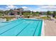 Large community pool with multiple lounge chairs, tables, and umbrellas at 11330 Pacific Peak Ct, Parker, CO 80134