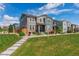 Charming two-story home with a landscaped front yard and inviting curb appeal at 11330 Pacific Peak Ct, Parker, CO 80134