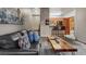 Inviting living room, with stairs, open to kitchen and comfortable seating at 43 Snowflake Dr # D7, Breckenridge, CO 80424
