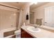 Bathroom with tub/shower and sink with vanity at 13241 Heart Lake Way, Broomfield, CO 80020