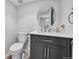 Powder room with a vanity and toilet at 8896 W Prentice Ave, Littleton, CO 80123