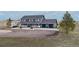 Charming exterior view features the home, garage, driveway, and well-manicured front yard at 30484 Chisholm Trl, Elizabeth, CO 80107