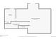 Floor plan of the basement, including a bedroom, utilities, and unfinished area at 9670 W 70Th Ave, Arvada, CO 80004