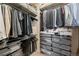 Walk-in closet featuring organized shelving and ample storage space for clothing and accessories at 4150 Longview Ln, Boulder, CO 80301